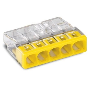WAGO Szybkozłączka 5x 0,5‑2,5mm2 transparentna/żółta 2273‑205